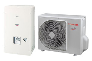 Toshiba HWS-1405H8-E / HWS-1405XWHM3-E ESTIA Hydrobox (R410a, 3 fázis, 3 kW-os elektromos patronnal)